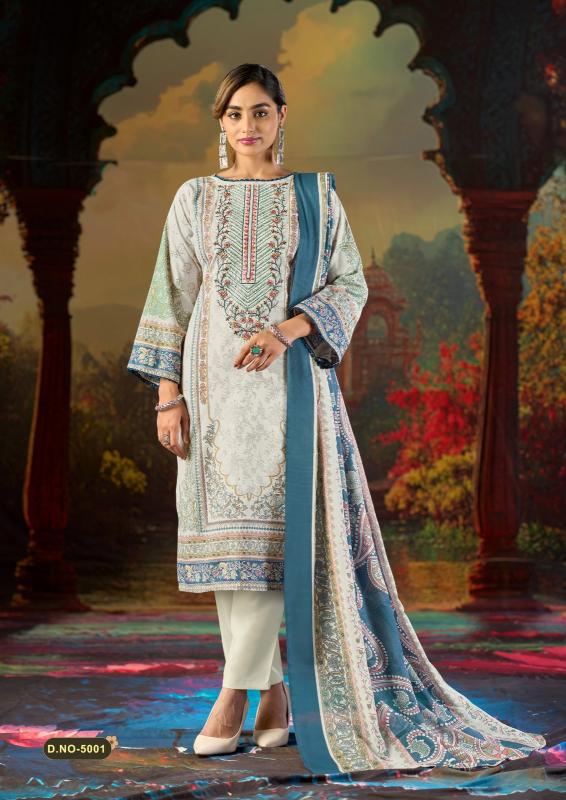 Mizaj jazmin vol-5 dress materials wholesale dealers in india